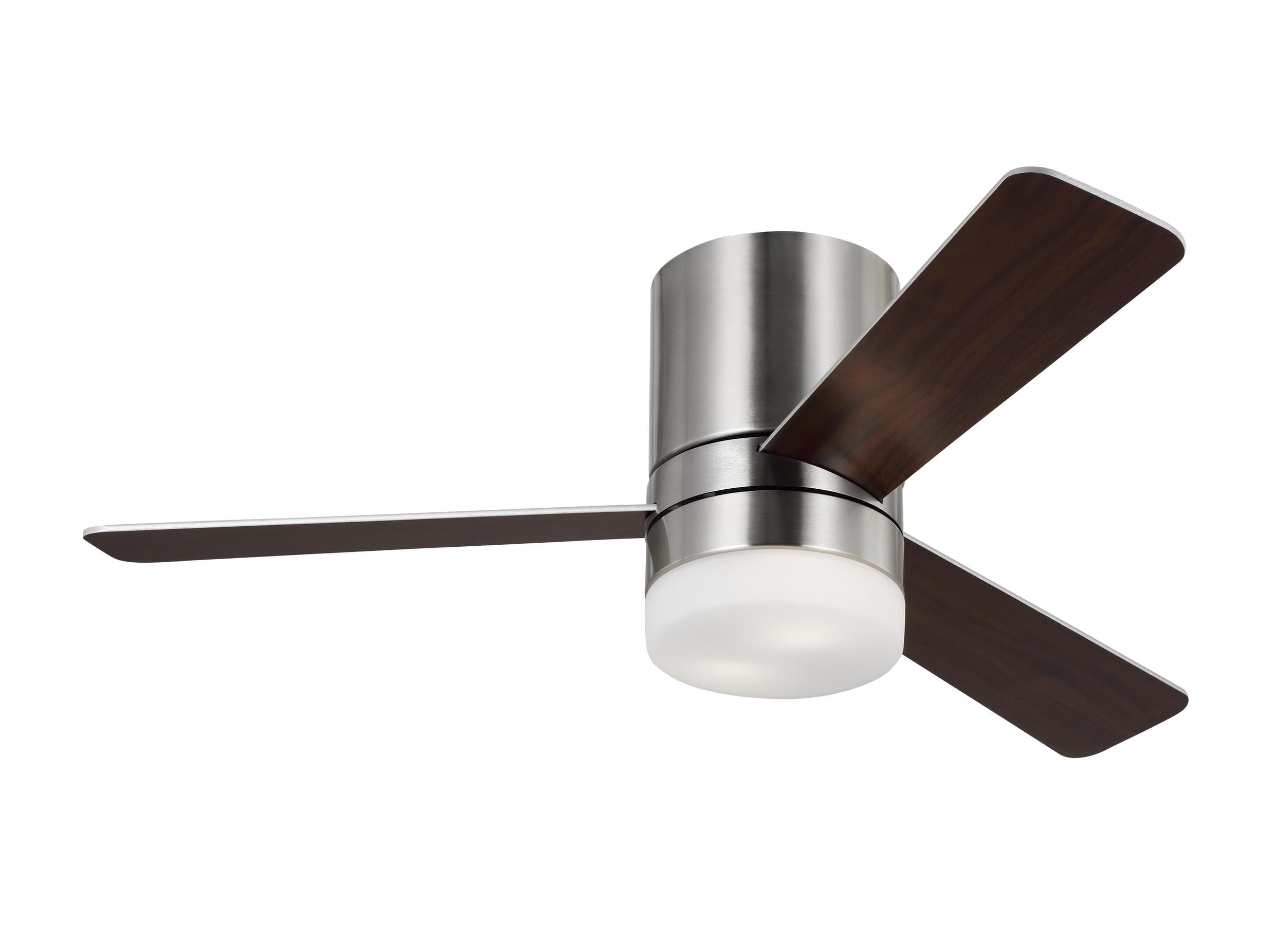 Era 44" Hugger LED Ceiling Fan in Brushed Steel