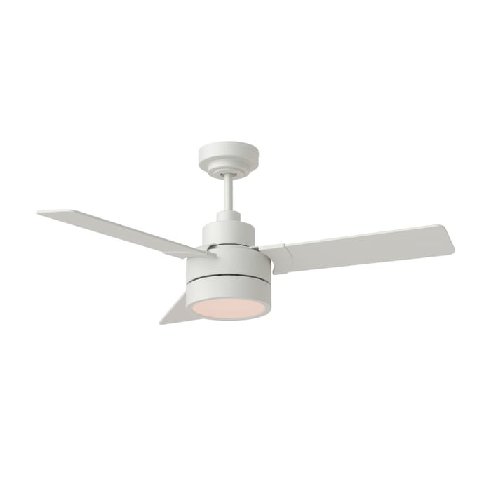 Jovie 1-Light 44in Ceiling Fan in Matte White Jovie 1-Light 44in Ceiling Fan in Matte White