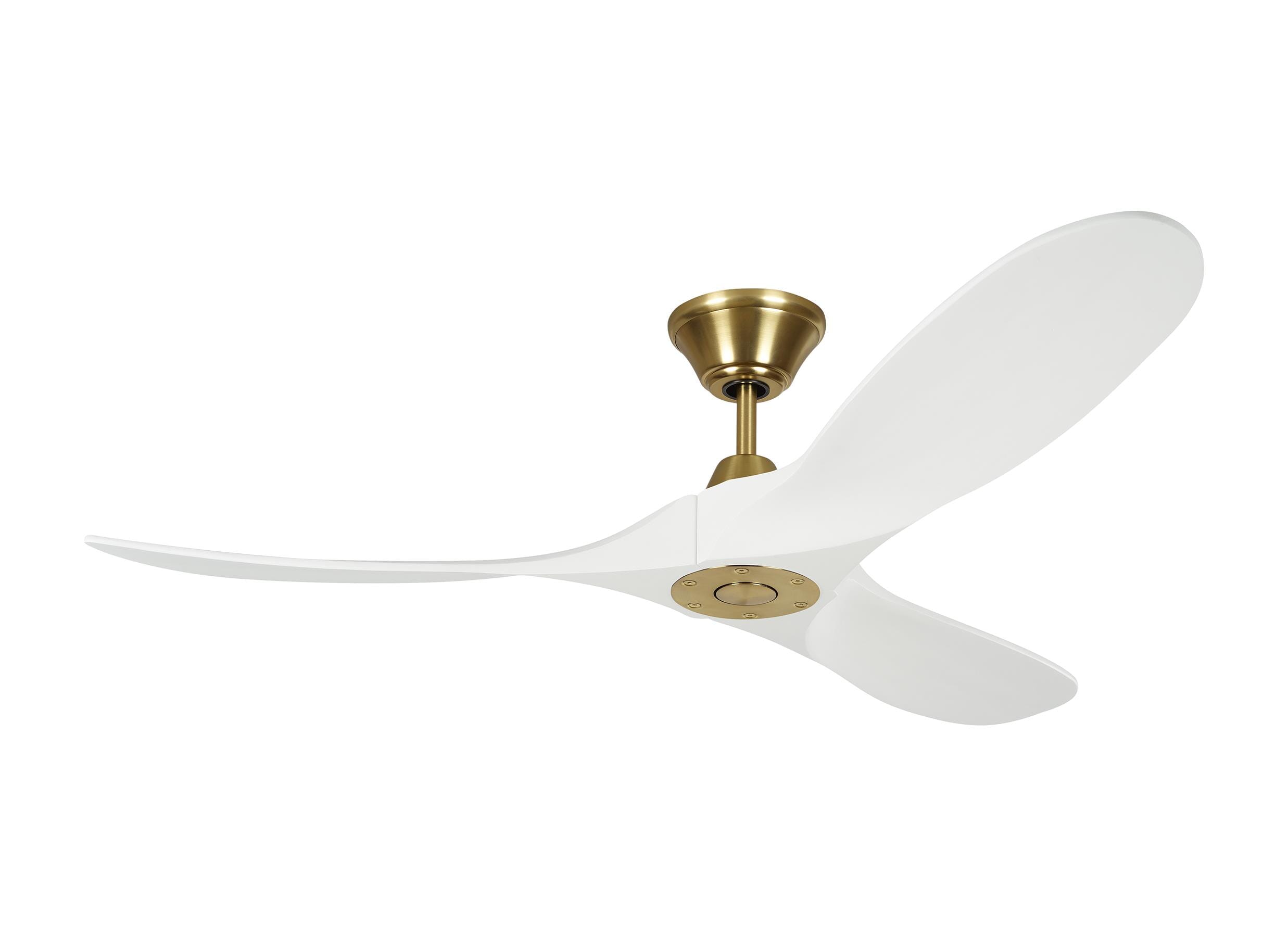 Monte Carlo Maverick II 52"" Indoor Ceiling Fan in Burnished Brass - 3MAVR52RZWBBS -  Visual Comfort Fan