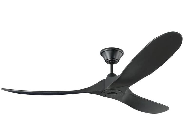 Maverick Indoor/Outdoor 60" Ceiling Fan in Matte Black with Black Blades