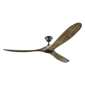 Monte Carlo Maverick Max Fan in Aged Pewter w/ Grey Weathered Blades