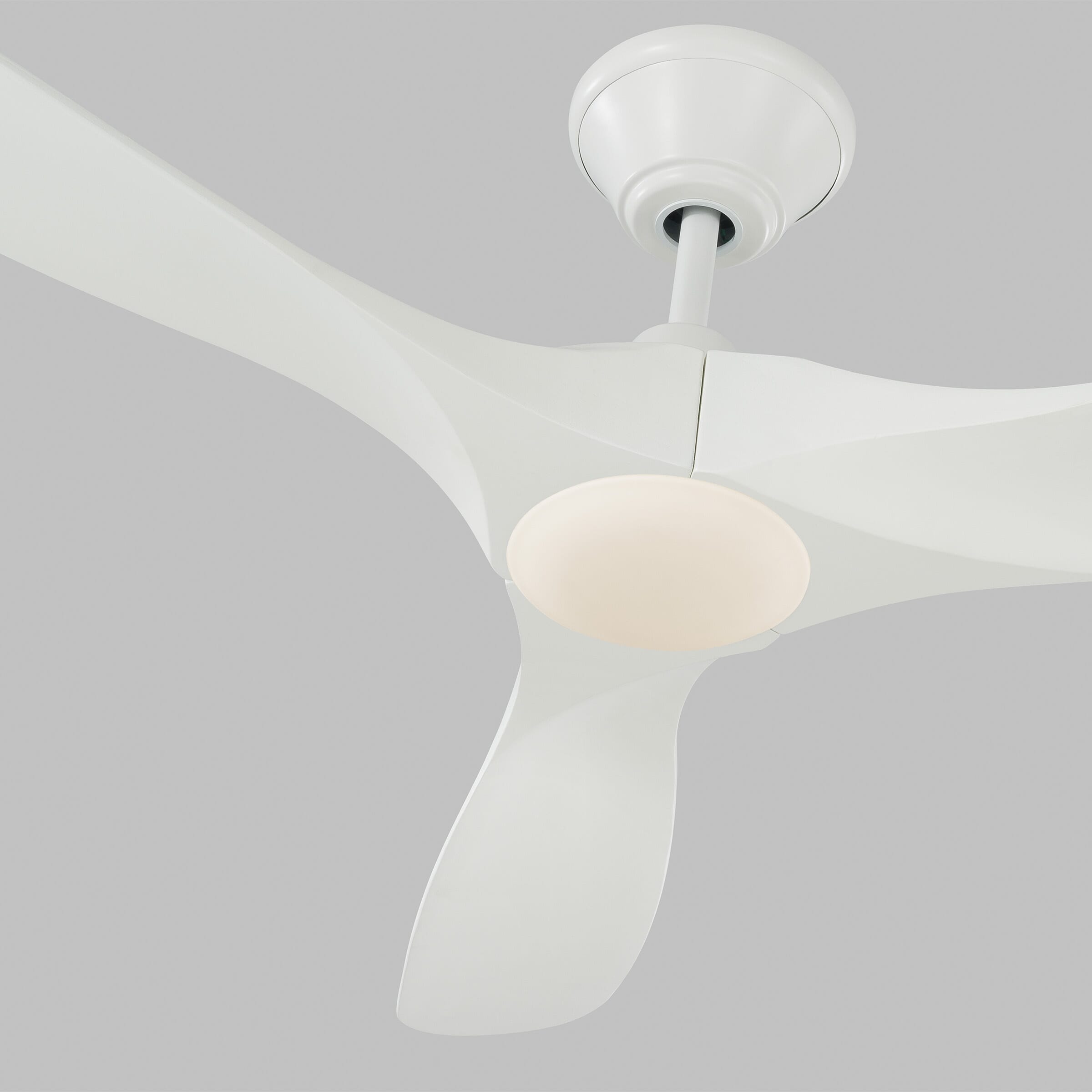 Monte Carlo Maverick Max LED 70" Indoor Ceiling Fan in Matte White