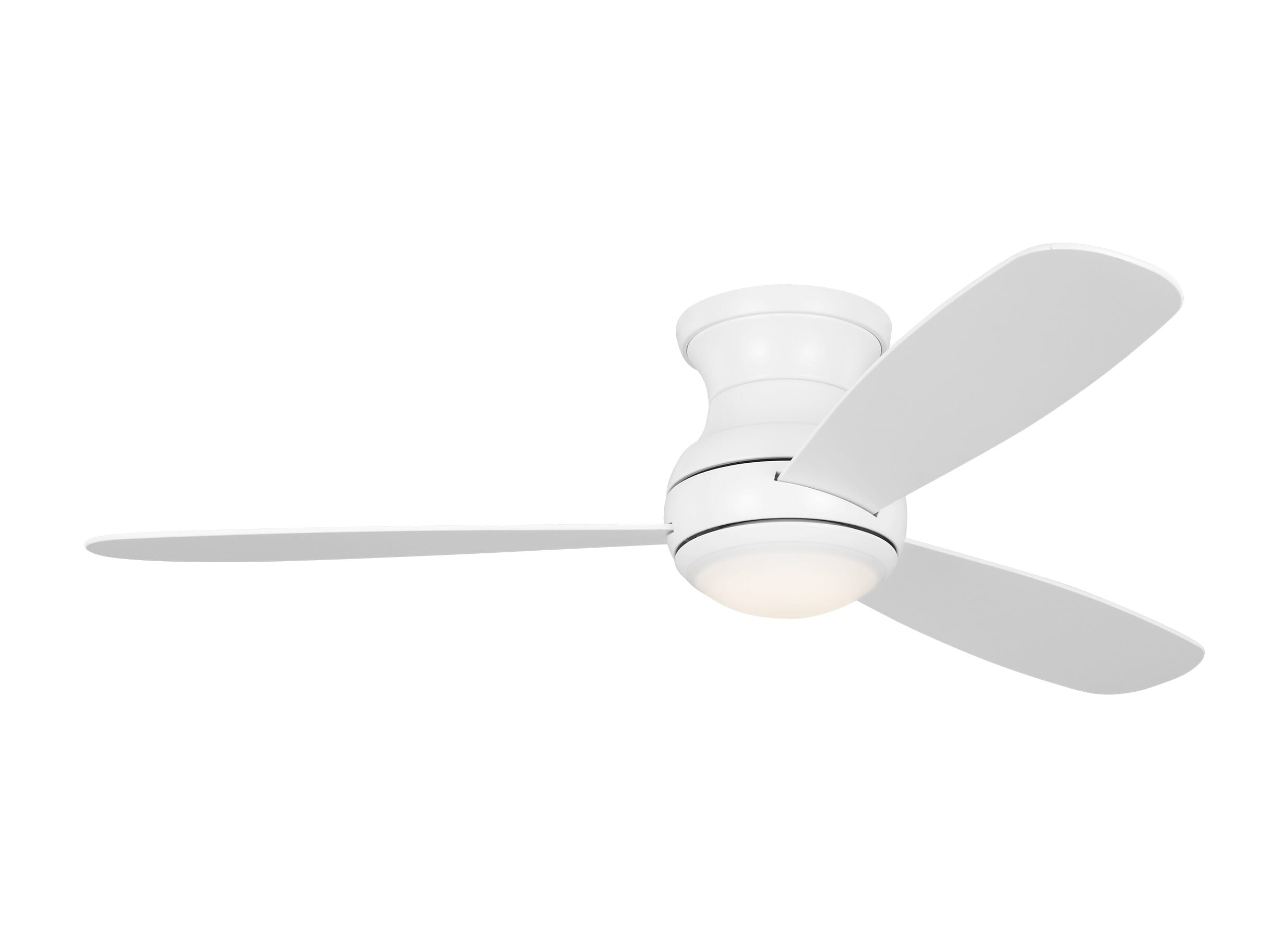 Orbis 52" Hugger LED Ceiling Fan in Matte White