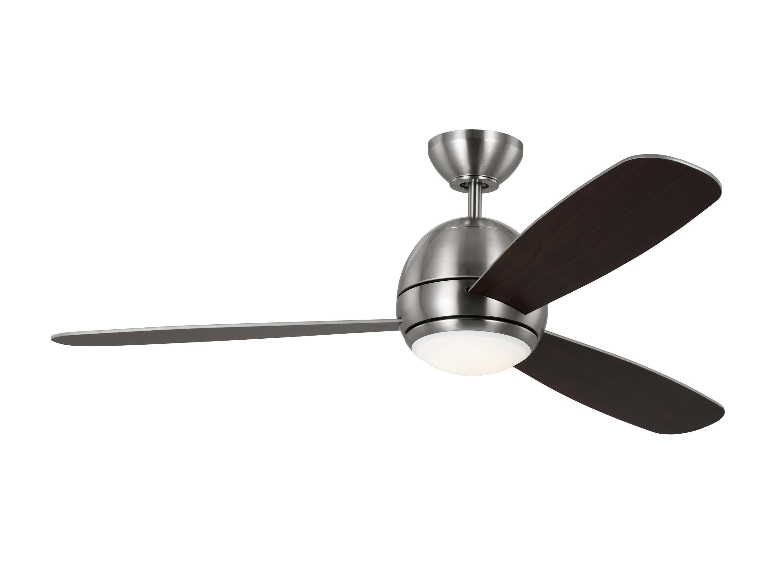 Orbis 52" LED Ceiling Fan in Brushed Steel