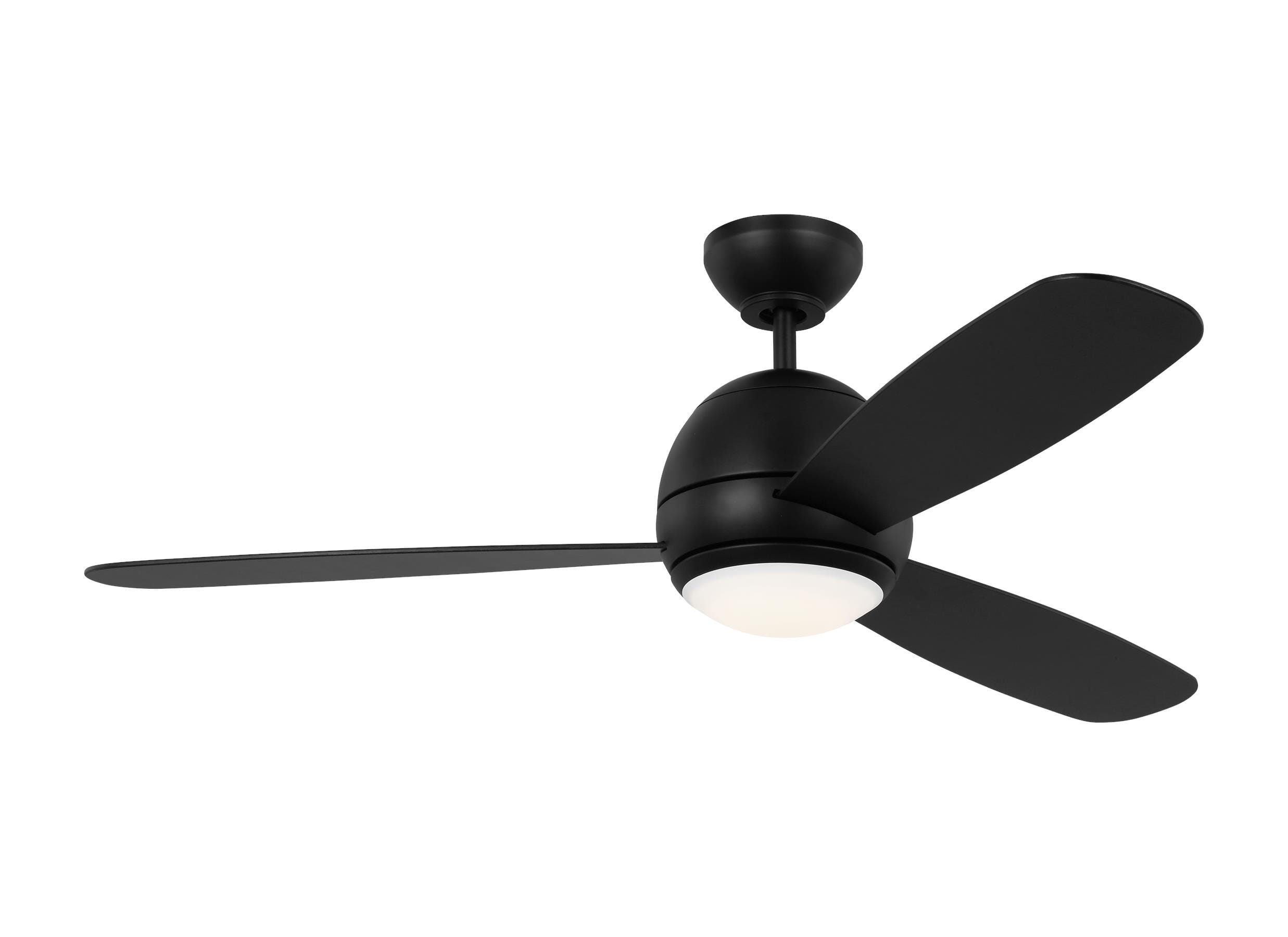 Orbis 52" LED Ceiling Fan in Midnight Black