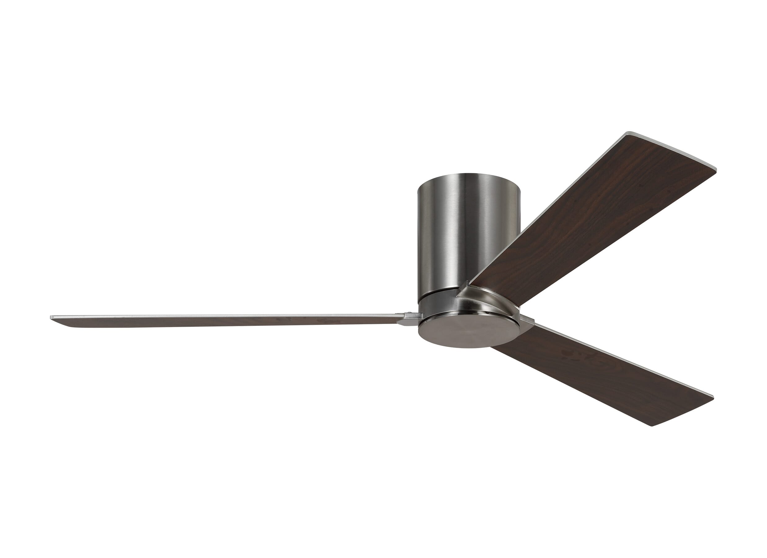 Rozzen Hugger 52" Ceiling Fan in Brushed Steel