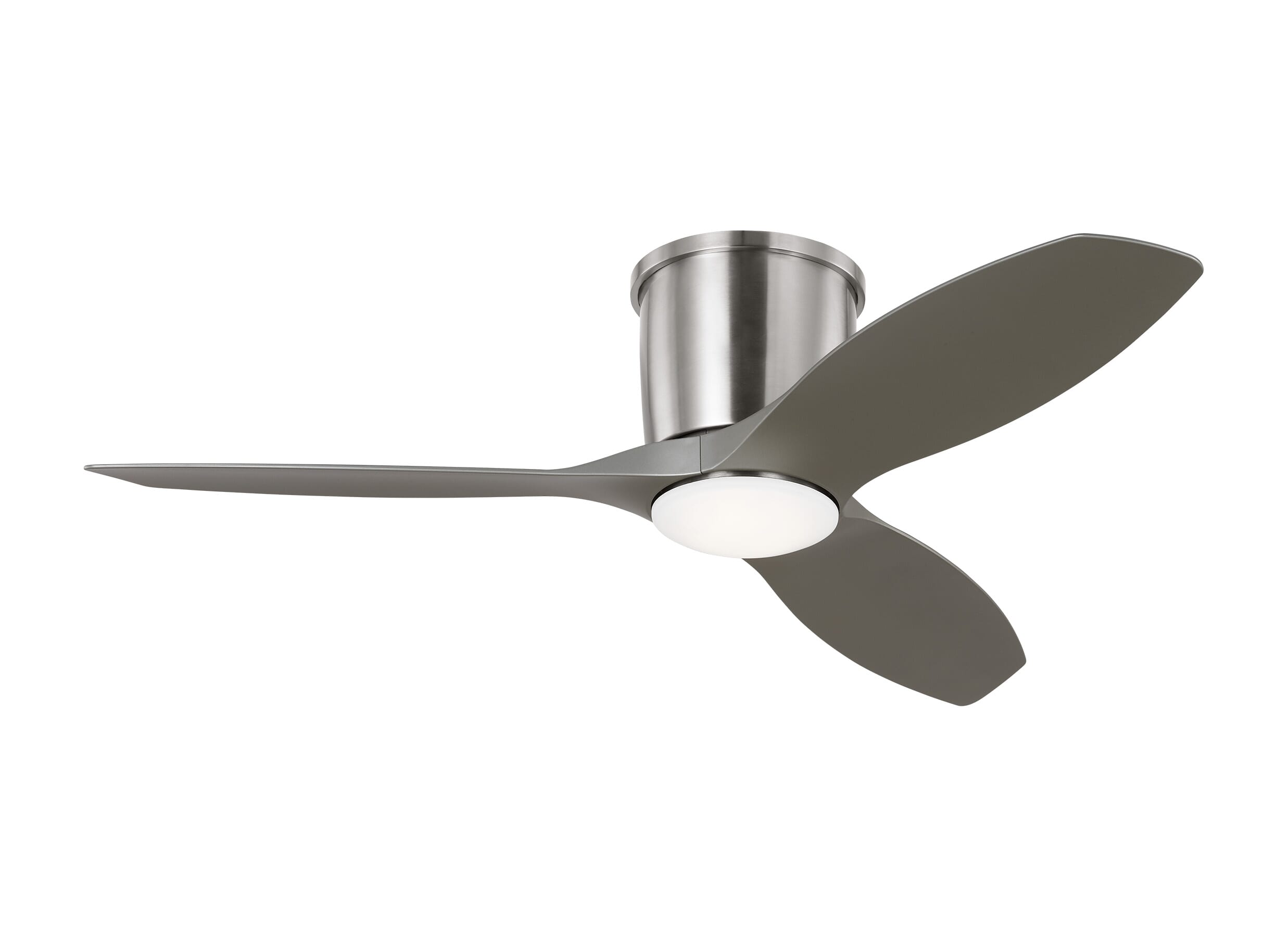 Titus 44" Hugger LED Ceiling Fan in Brushed Steel