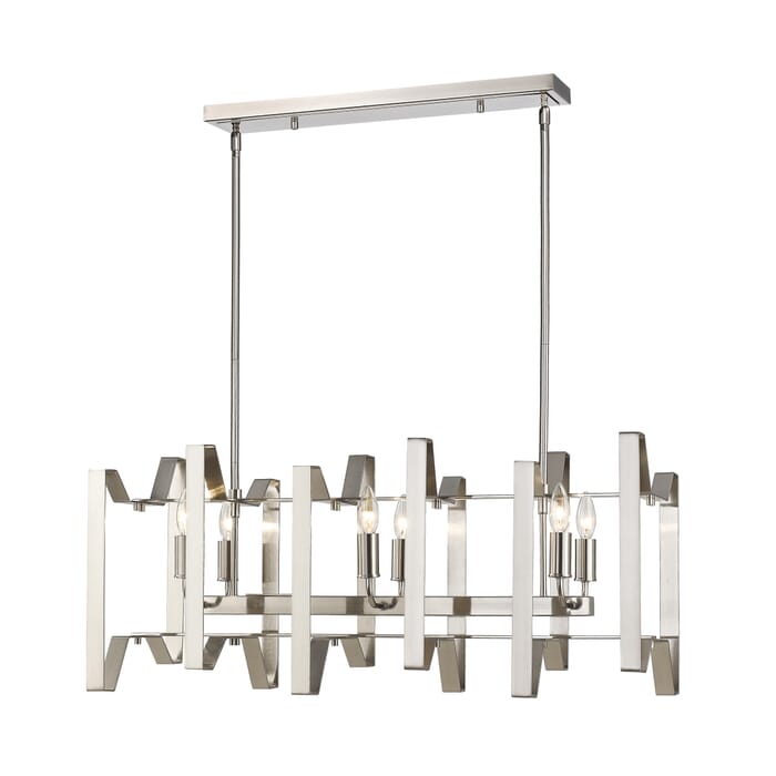 Z-Lite Marsala 6-Light Chandelier In Brushed Nickel Z-Lite Marsala 6-Light Chandelier In Brushed Nickel
