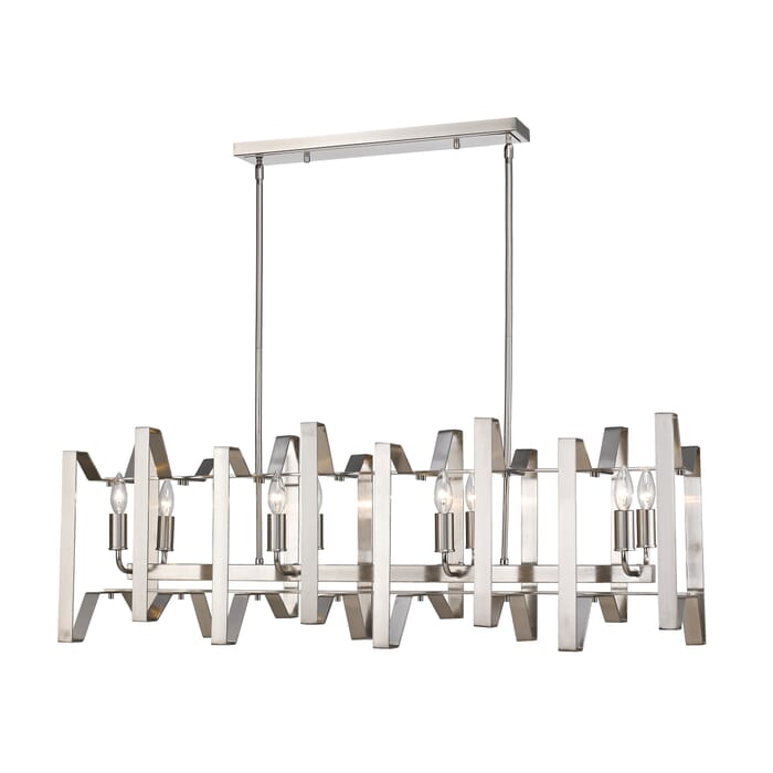 Z-Lite Marsala 8-Light Chandelier In Brushed Nickel Z-Lite Marsala 8-Light Chandelier In Brushed Nickel