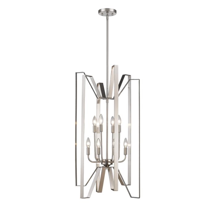 Z-Lite Marsala 8-Light Pendant Light In Brushed Nickel Z-Lite Marsala 8-Light Pendant Light In Brushed Nickel