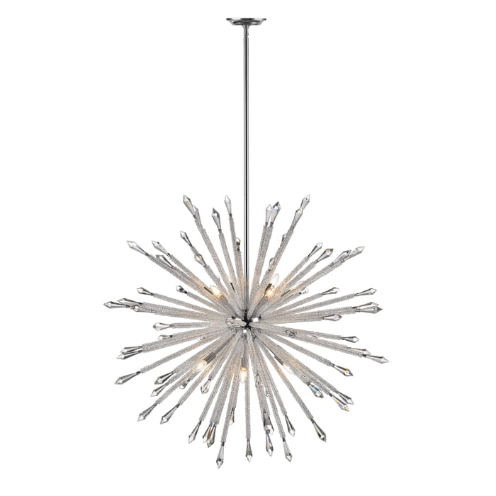 Z-Lite Soleia 12-Light Chandelier In Chrome Z-Lite Soleia 12-Light Chandelier In Chrome