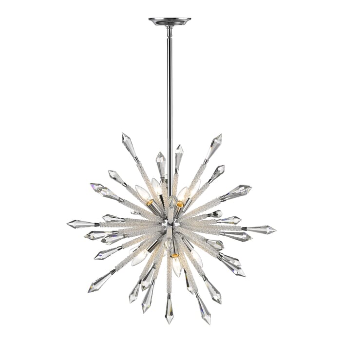 Z-Lite Soleia 8-Light Chandelier In Chrome Z-Lite Soleia 8-Light Chandelier In Chrome