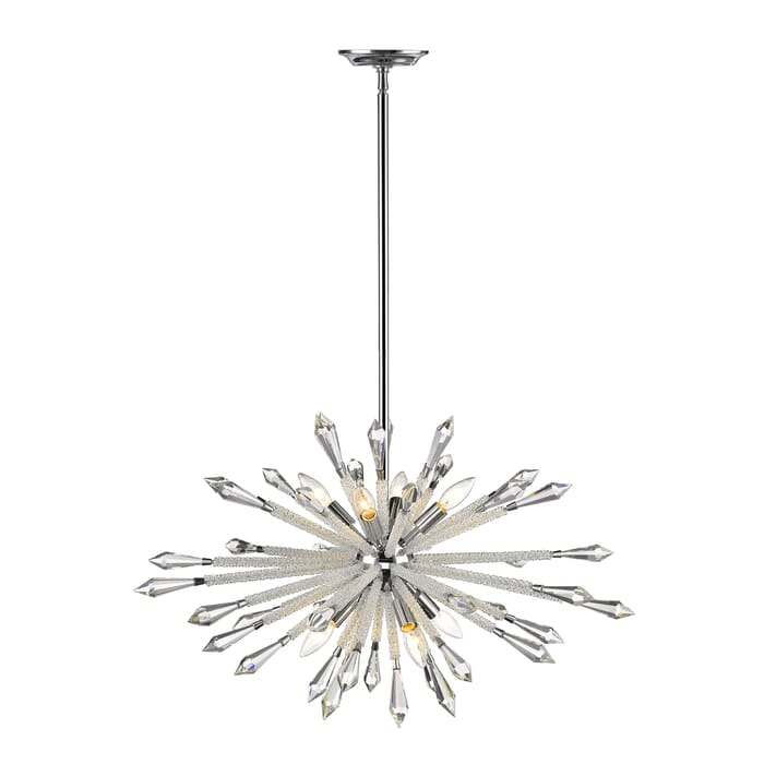 Z-Lite Soleia 8-Light Chandelier In Chrome Z-Lite Soleia 8-Light Chandelier In Chrome