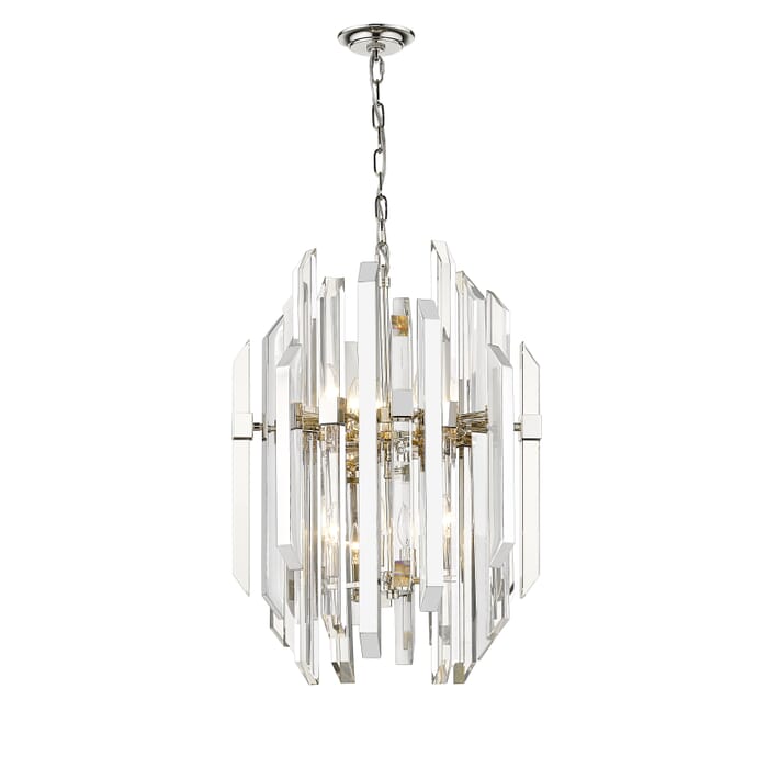 Z-Lite Bova 9-Light Pendant Light In Polished Nickel Z-Lite Bova 9-Light Pendant Light In Polished Nickel