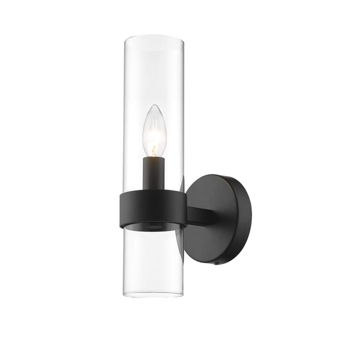 Z-Lite Datus 1-Light Wall Sconce In Matte Black Z-Lite Datus 1-Light Wall Sconce In Matte Black
