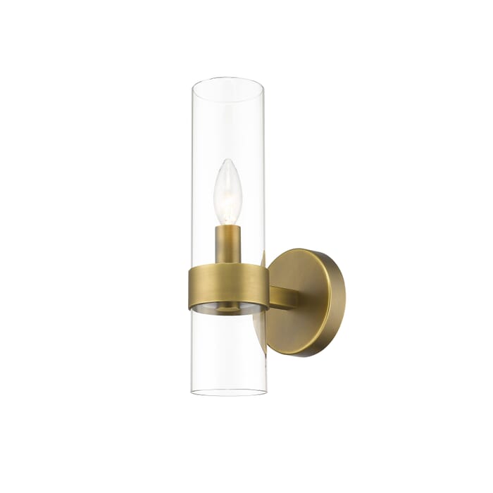 Z-Lite Datus 1-Light Wall Sconce In Rubbed Brass Z-Lite Datus 1-Light Wall Sconce In Rubbed Brass