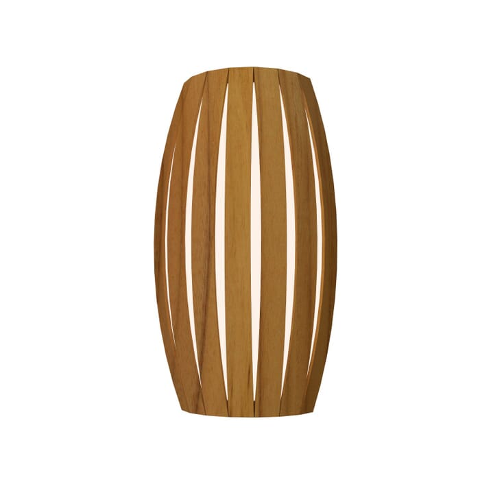 Barrel LED Wall Lamp in Teak Barrel LED Wall Lamp in Teak