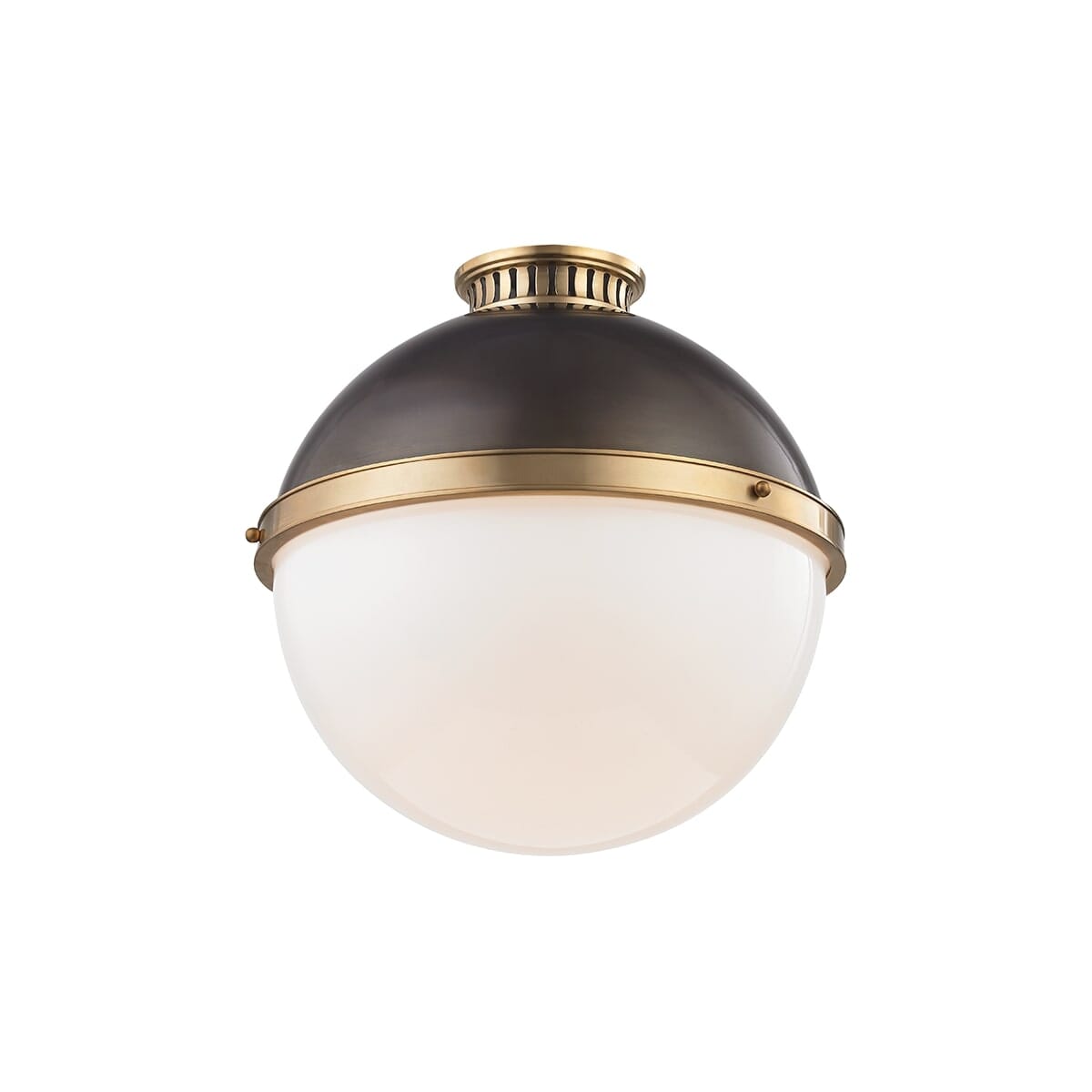 Latham Ceiling Light in Aged Distressed Bronze