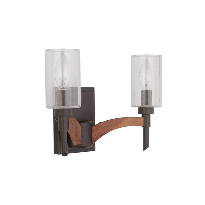 Craftmade Tahoe 2-Light 12" Bathroom Vanity Light in Espresso with Whiskey Barrel Craftmade Tahoe 2-Light 12" Bathroom Vanity Light in Espresso with Whiskey Barrel