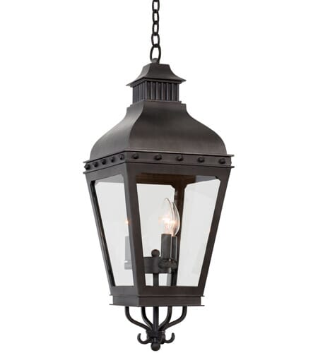 Winchester 3-Light Outdoor Hanging Light in Aged Iron