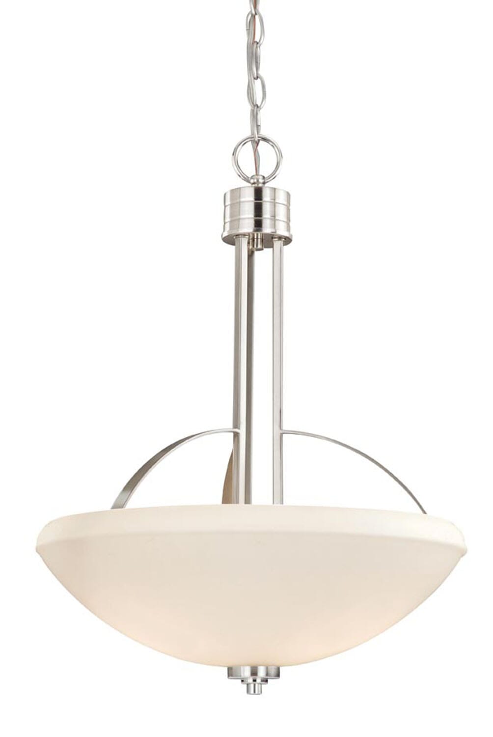 Solna 3-Light Pendant in Satin Nickel