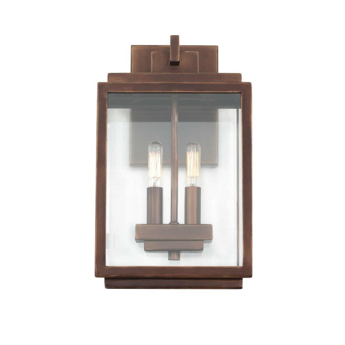 Chester Outdoor 2-Light 14" Outdoor Wall Light in Copper Patina