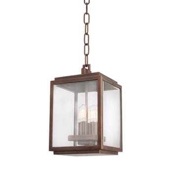 Kalco Chester Outdoor 4-Light 14" Outdoor Hanging Light in Copper Patina