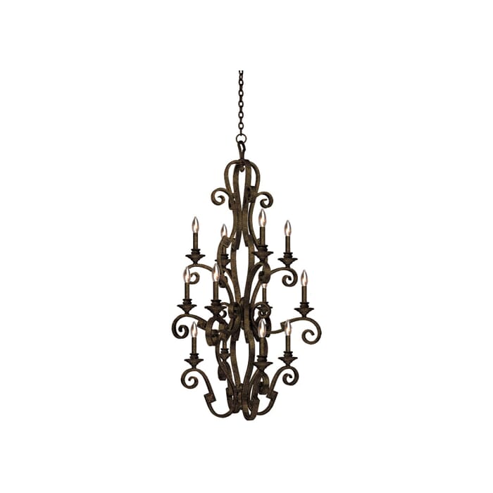 Kalco Ibiza 12-Light Pendant Light in Antique Copper Kalco Ibiza 12-Light Pendant Light in Antique Copper