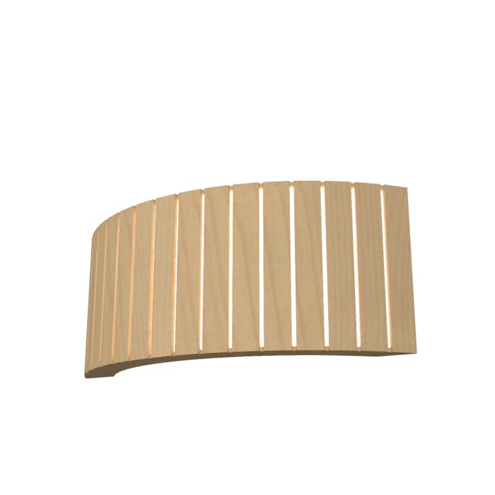 Slatted 2-Light Wall Lamp in Maple Slatted 2-Light Wall Lamp in Maple