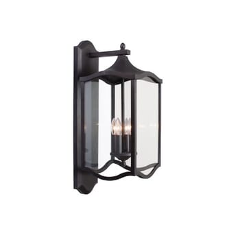 Kalco Lakewood Outdoor 4-Light 28" Outdoor Wall Light in Aged Iron