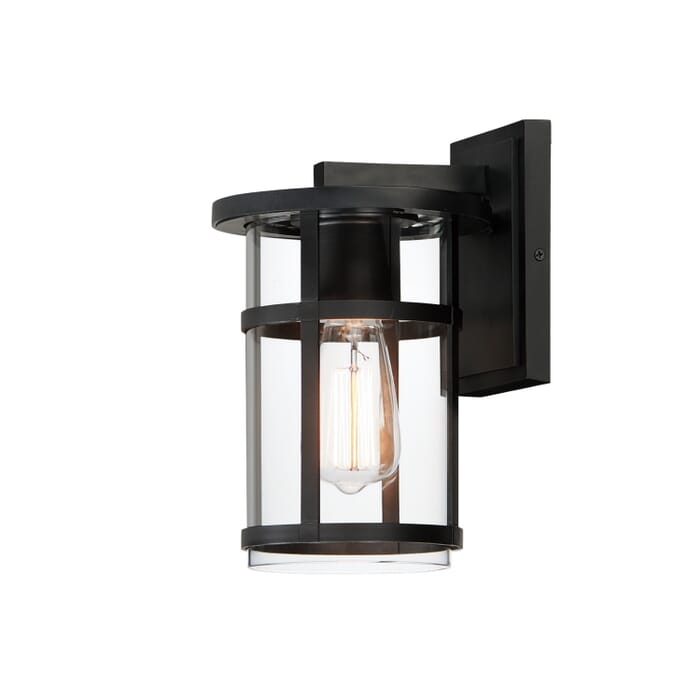 Clyde Vivex 1-Light Outdoor Wall Sconce in Black Clyde Vivex 1-Light Outdoor Wall Sconce in Black