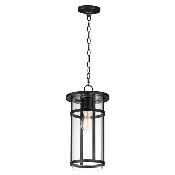 Clyde Vivex 1-Light Outdoor Pendant in Black Clyde Vivex 1-Light Outdoor Pendant in Black