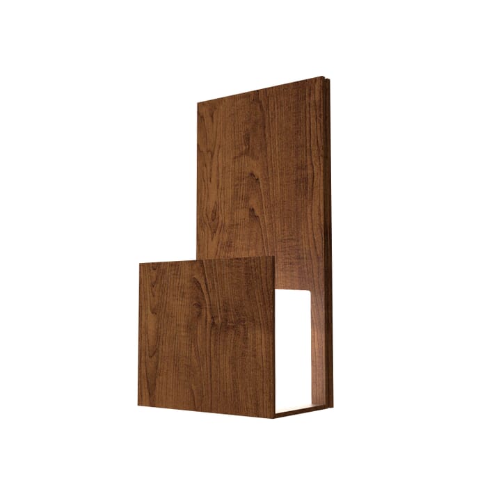 Clean 1-Light Wall Lamp in Imbuia Clean 1-Light Wall Lamp in Imbuia