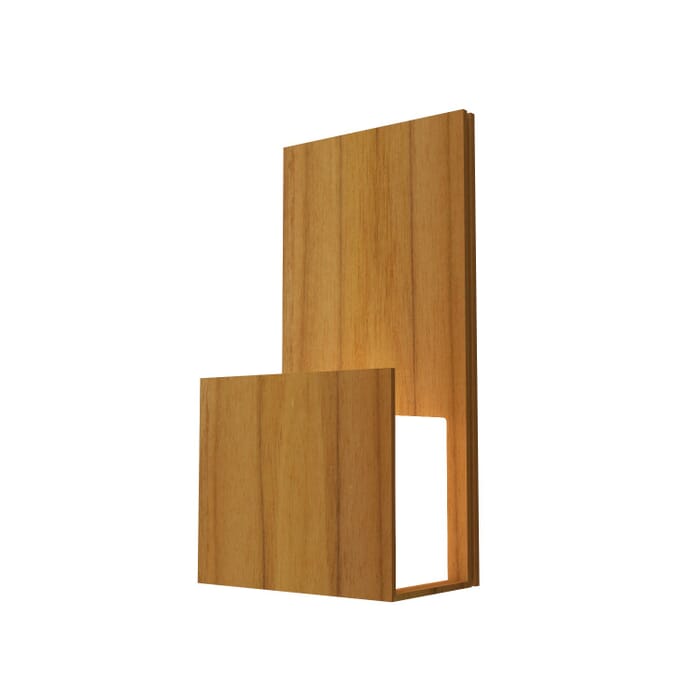 Clean LED Wall Lamp in Teak Clean LED Wall Lamp in Teak