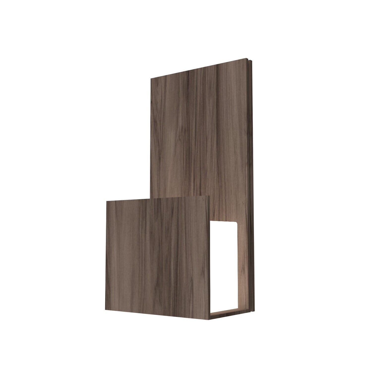 Clean LED Wall Lamp in American Walnut