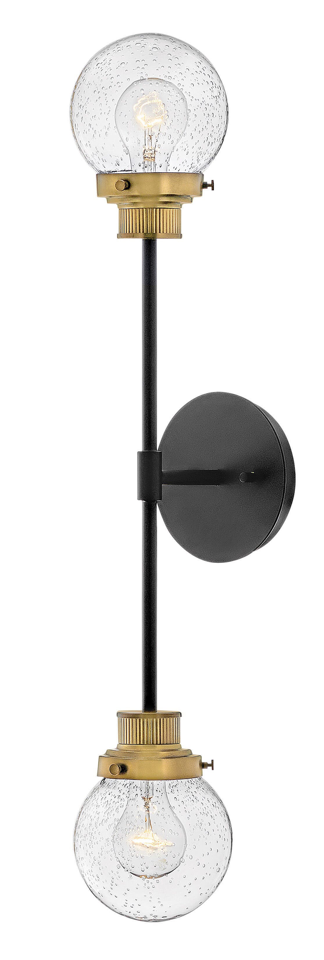 Black LED Wall Sconce from the Poppy Collection