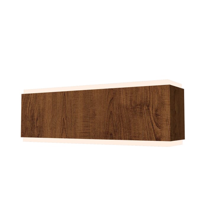 Clean 2-Light Wall Lamp in Imbuia Clean 2-Light Wall Lamp in Imbuia