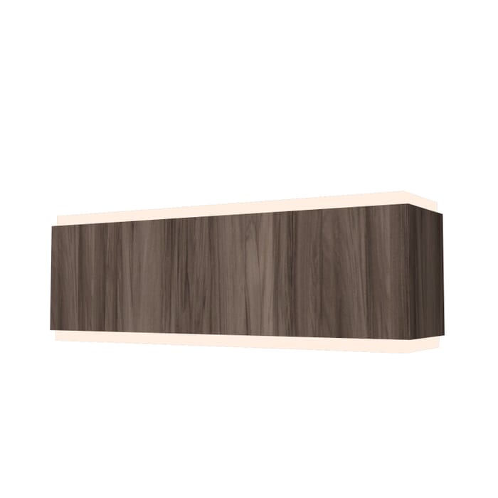 Clean 2-Light Wall Lamp in American Walnut Clean 2-Light Wall Lamp in American Walnut