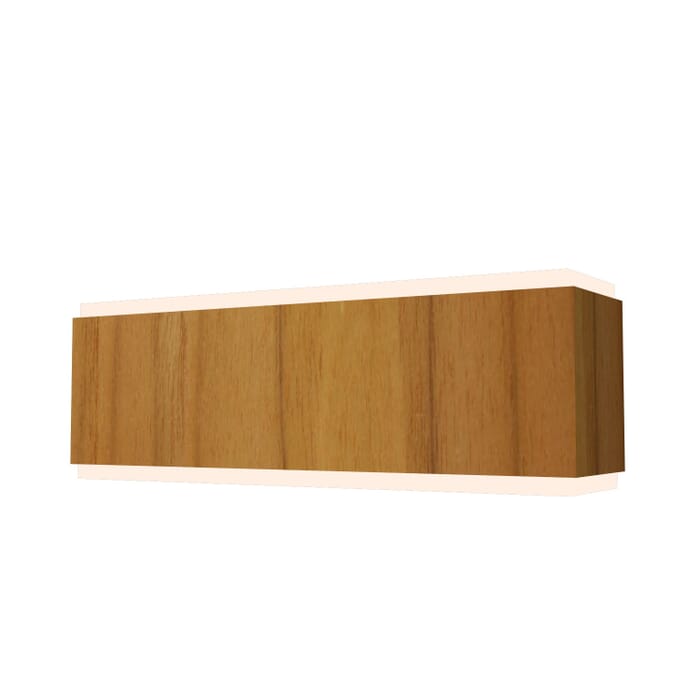 Clean LED Wall Lamp in Teak Clean LED Wall Lamp in Teak