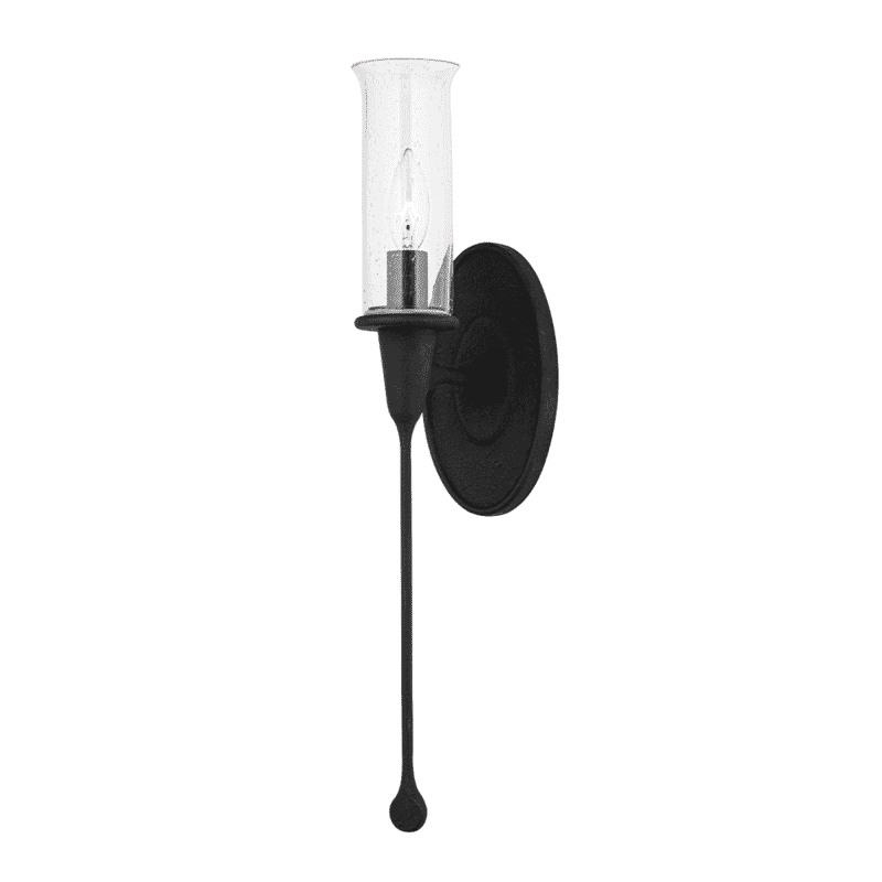 Chisel Wall Sconce in Black Iron