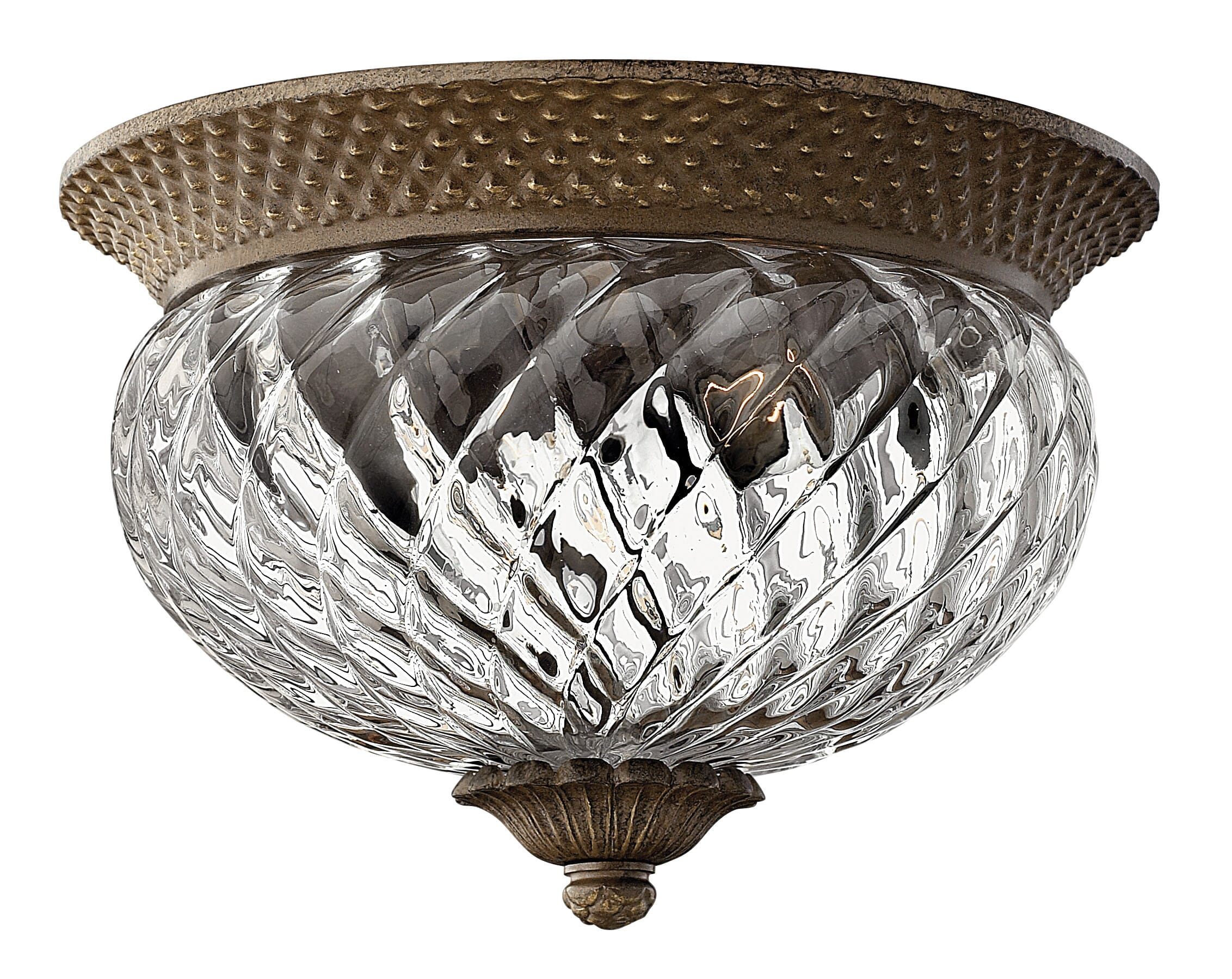 Pearl Bronze LED Flush Mount from the Plantation Collection