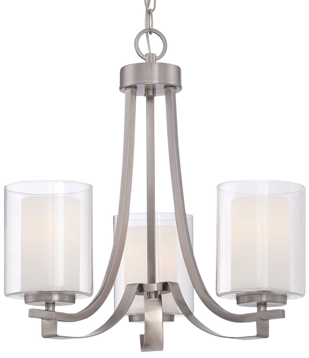 Parsons Studio 3-Light Chandelier in Brushed Nickel