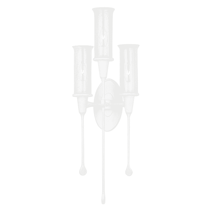 Hudson Valley Chisel 3-Light Wall Sconce in White Plaster Hudson Valley Chisel 3-Light Wall Sconce in White Plaster