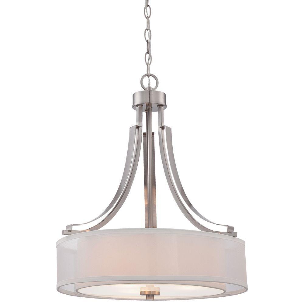 Parsons Studio 3-Light Pendant Light in Brushed Nickel