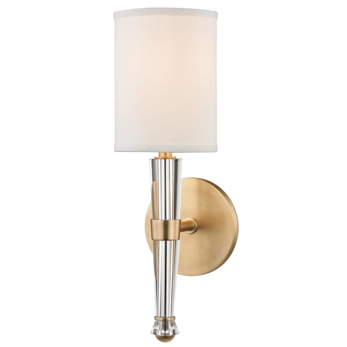 Hudson Valley Volta 15" Wall Sconce in Aged Brass Hudson Valley Volta 15" Wall Sconce in Aged Brass