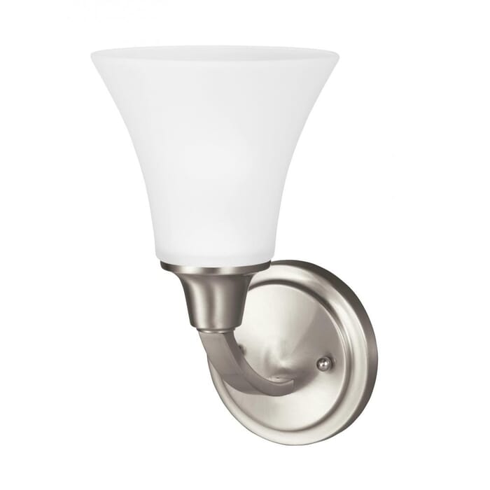 Sea Gull Metcalf 11" Wall Sconce in Brushed Nickel Sea Gull Metcalf 11" Wall Sconce in Brushed Nickel