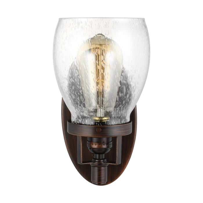 Belton 1-Light Bathroom Vanity Light Sconce in Bronze Belton 1-Light Bathroom Vanity Light Sconce in Bronze