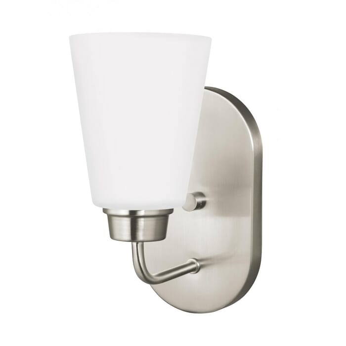 Sea Gull Kerrville Wall Sconce in Brushed Nickel Sea Gull Kerrville Wall Sconce in Brushed Nickel