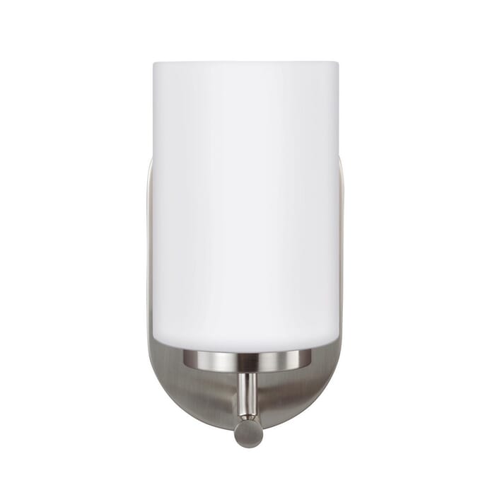 Sea Gull Oslo 9" Wall Sconce in Brushed Nickel Sea Gull Oslo 9" Wall Sconce in Brushed Nickel