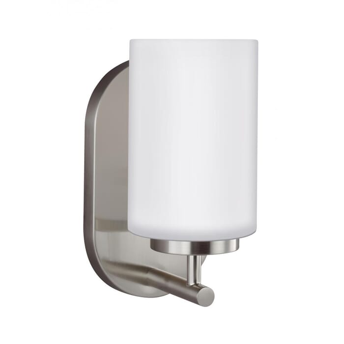 Sea Gull Oslo 9" Wall Sconce in Brushed Nickel Sea Gull Oslo 9" Wall Sconce in Brushed Nickel